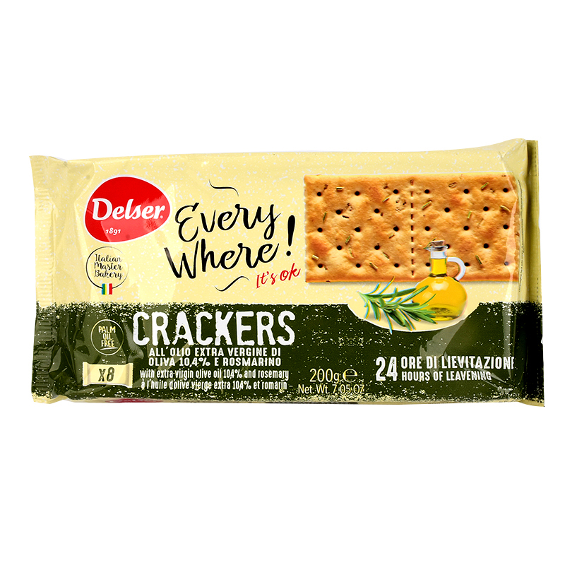 Italy Delser Cracker (Olive Rosemary), , large