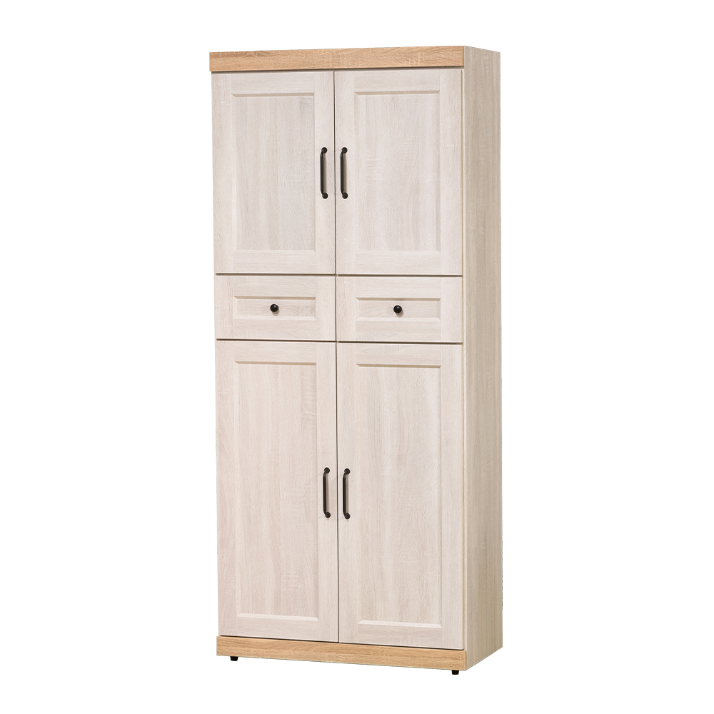 【唯熙傢俱】查理白橡色3尺高鞋櫃, , large