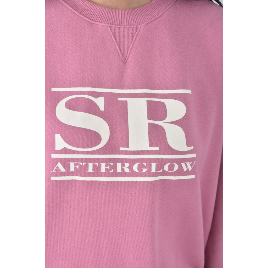 (F) soir質感棉質純棉粉色長袖上衣二手衣, , large