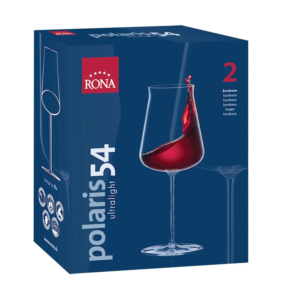 RONA Polaris花花世界-紅酒杯540ml(雙入禮盒)[享恩貿易], , large