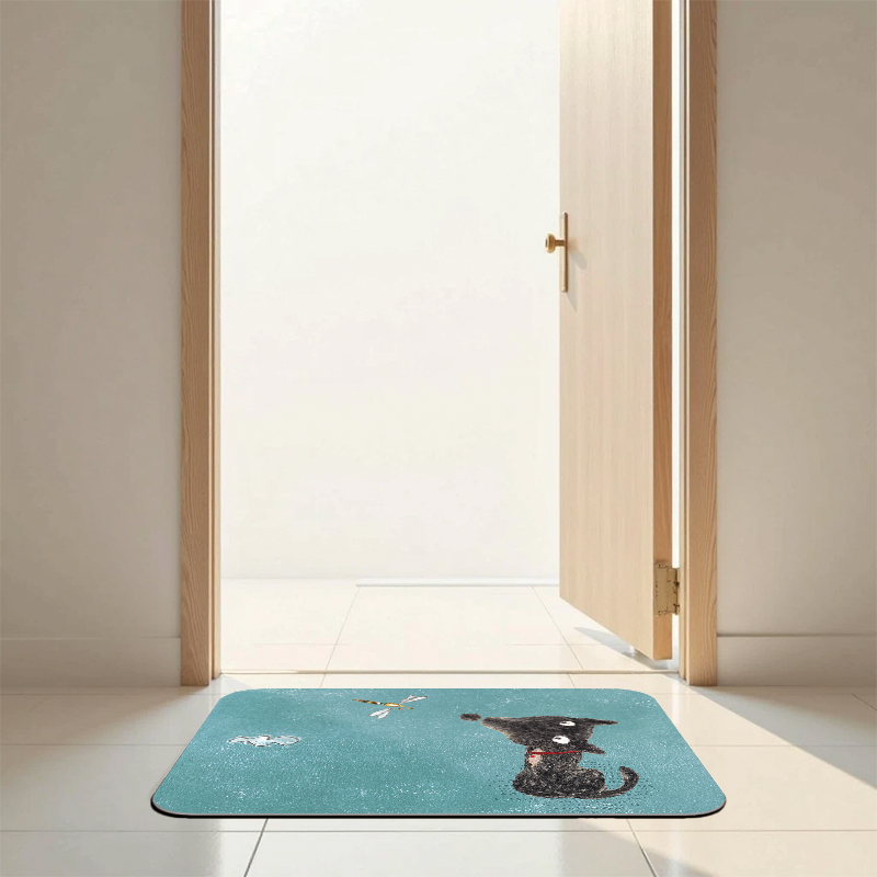 【Monster】 Soft Diatomaceous Earth Absorbent Mat &ndash; DUCKY SHEN Collection (60x40cm) &ndash; Dooggyy, , large