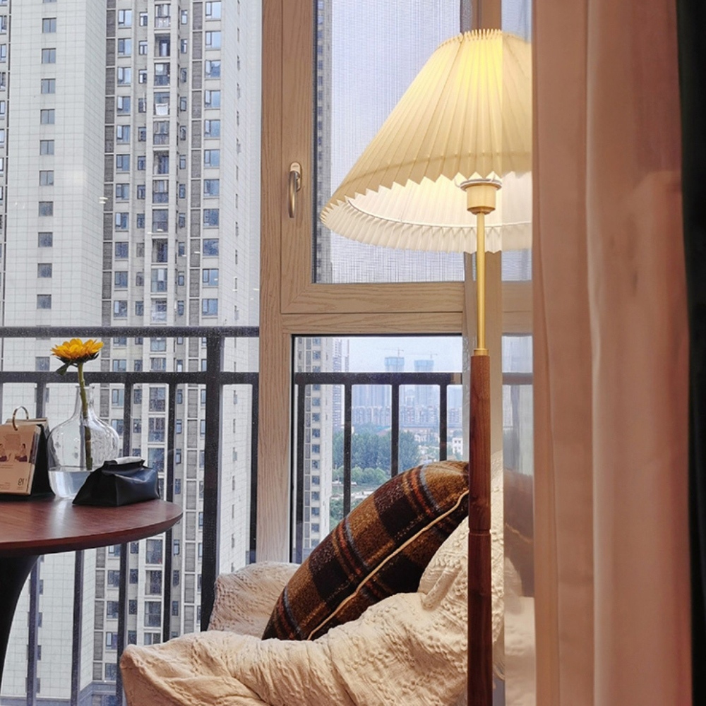 【H&R安室家】 雨果原木落地燈 ZA0187, , large