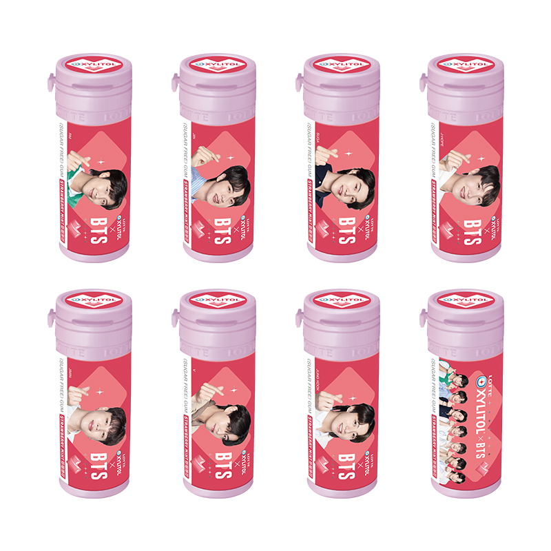 LOTTE XYLITOL x BTS Giftbox-Strawberry, , large