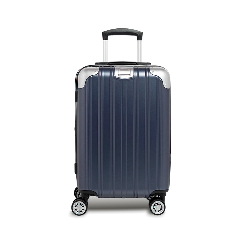 【Alldma鷗德馬】20吋熱銷款拉鏈登機箱Z2S-藏青(贈保護套C2+B2棋盤束帶+多功能海關鎖), , large