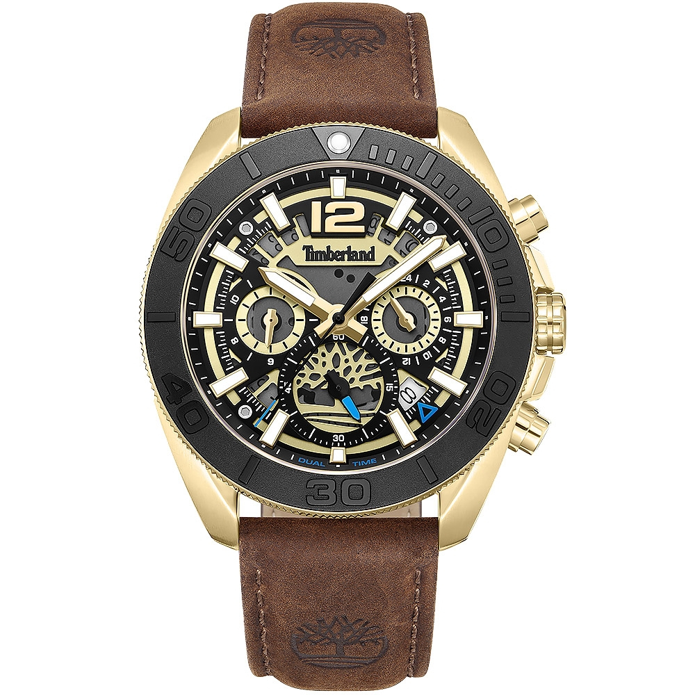Timberland 天柏嵐 三眼多功能手錶-44mm TDWGF0041702, , large