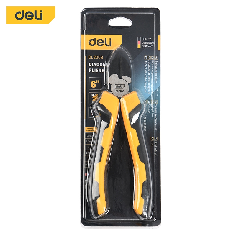 【得力工具 deli tools】6"斜口鉗 升級款 Semi-Pro系列