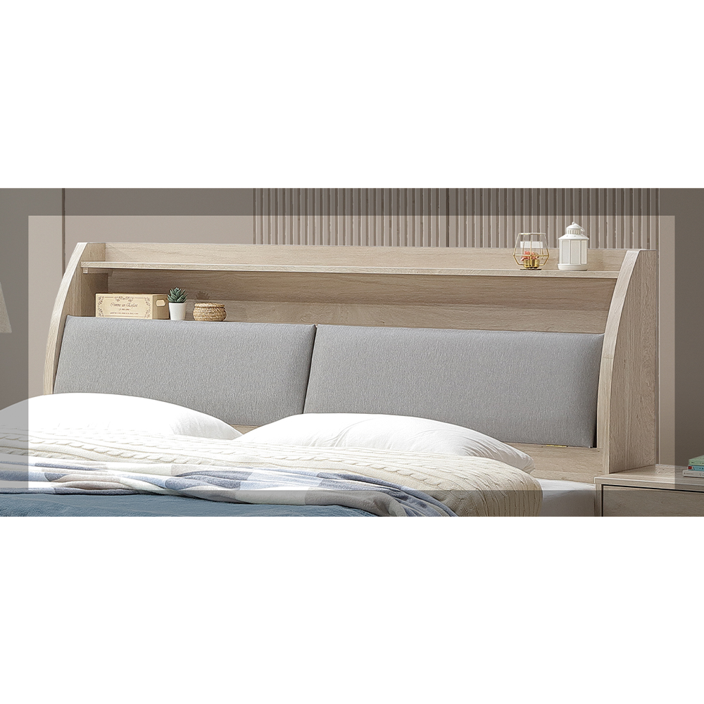 【唯熙傢俱】曼蒂橡木色6尺床頭箱, , large