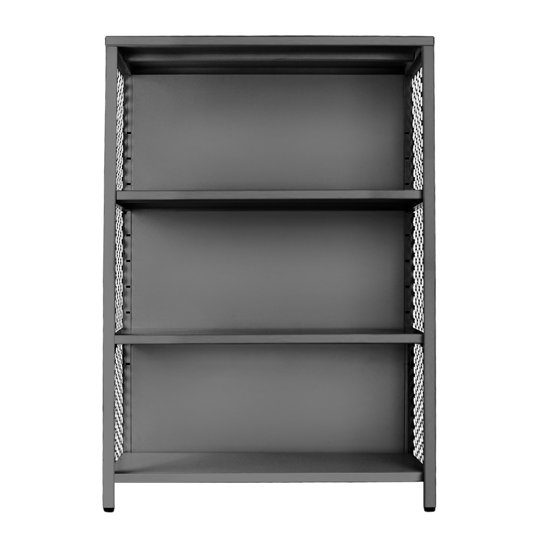 [佳格倉儲]工業風碳鋼置物層架 | 深35x寬80x高112 cm (共3層) 黑 | DIY組裝商品, , large