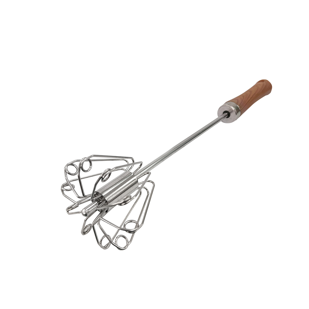 PERFECT 理想牌 晶品304不鏽鋼按壓式旋轉打蛋器不鏽鋼打蛋器攪拌器 29cm-Leidea樂德兒