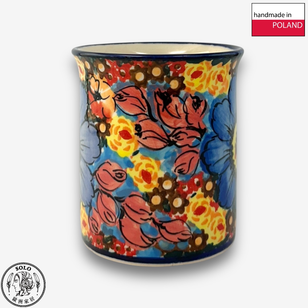 【SOLO Vintage】Cerraf Polish Pottery 280ml Mug Where Flowers Bloom Deeply Series Made in Poland, , large
