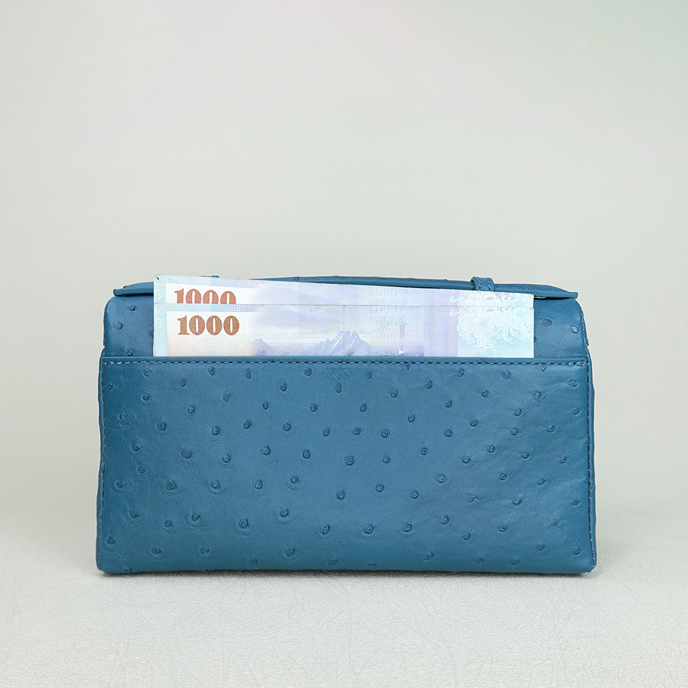 【M2nd】輕旅必備鴕鳥皮隨身包(T9387A), , large