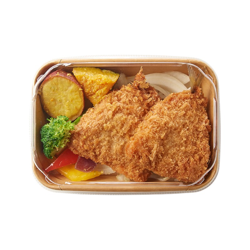 熟好味-竹筴魚(2入)+蔬菜50g