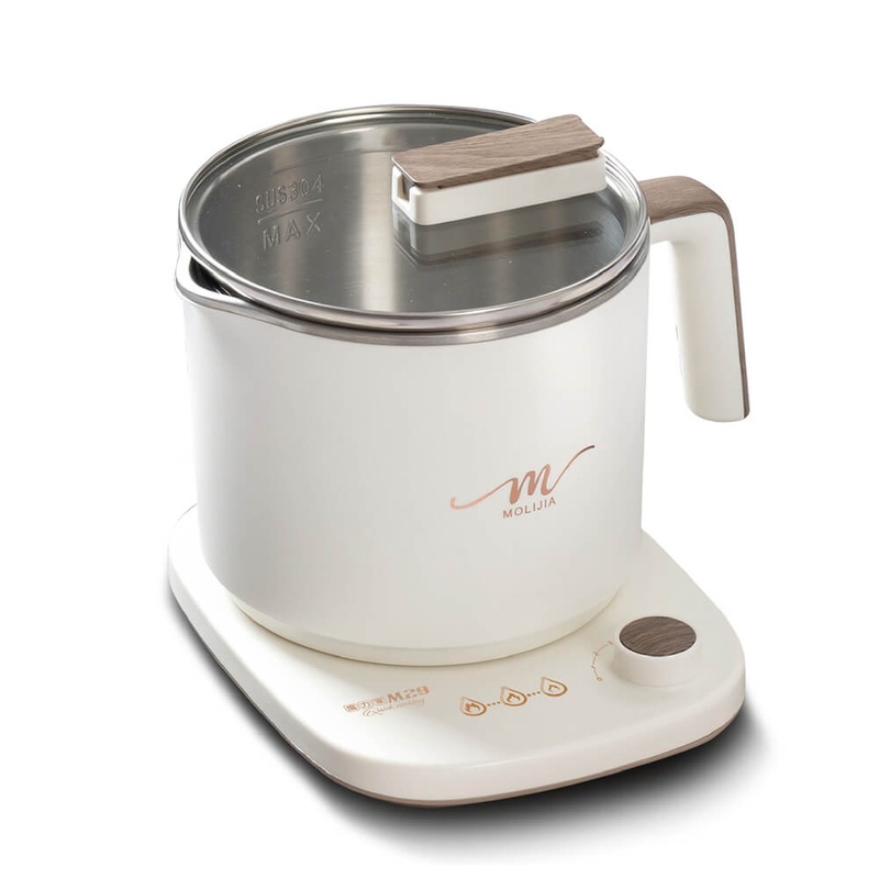 【MOLIJIA 魔力家】M29 保溫分離式快煮鍋1.7L-麥穗白, , large