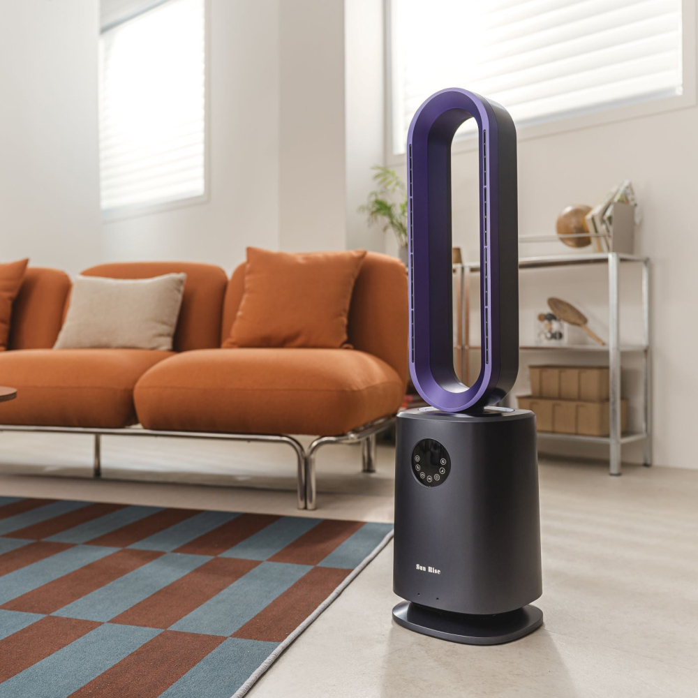 [SunRise 陽昇數位] 淨好扇 冷暖 空氣清淨機 風扇 三機一體 紫色 - Le idea 樂德兒, , large