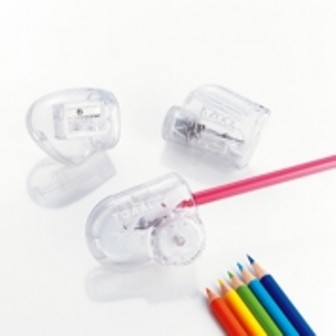 KUTSUWA  攜帶型5段式削筆器透明白 RS028CL, , large