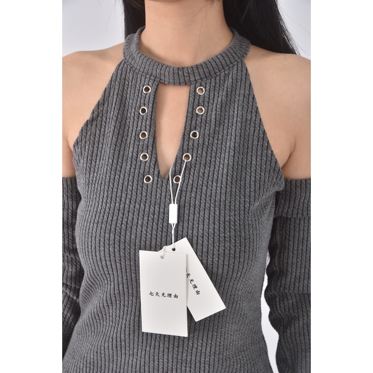 (S) 【智恩私服】小果服飾質感灰色洋裝二手衣, , large