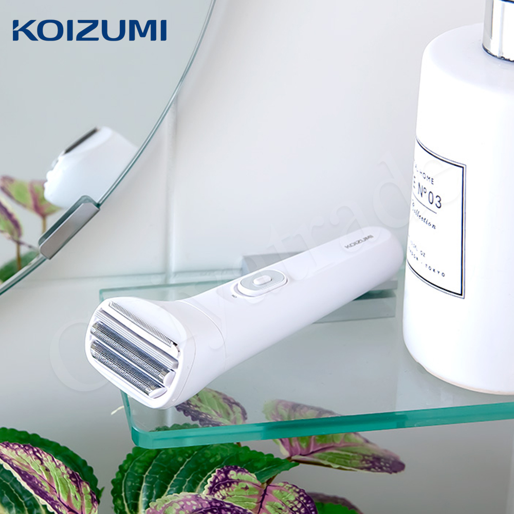 【日本小泉KOIZUMI】USB充電式 乾濕兩用 防水電動除毛 得體刀 防水設計(贈清潔刷+充電線)-白, , large