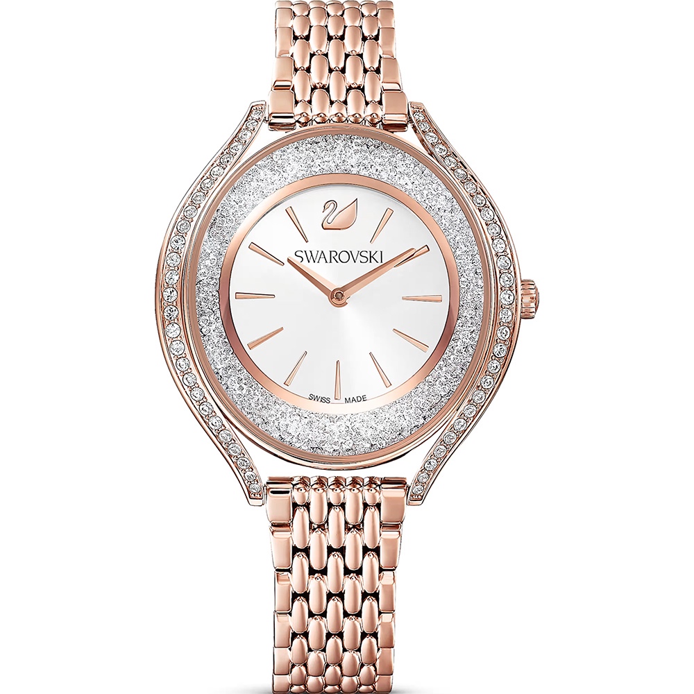 SWAROVSKI 施華洛世奇 Crystalline Aura 奢華水晶女錶 手錶-35.5mm(5519459), , large