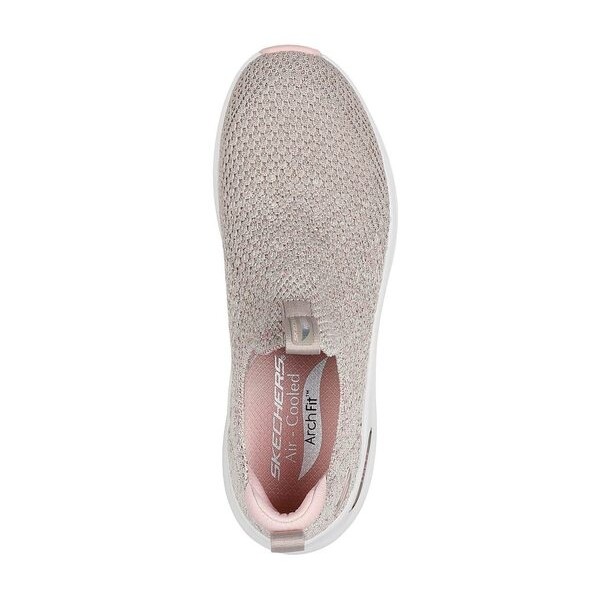 Kixpress-Skechers Arch Fit 2.0 女 運動休閒鞋 舒適 百搭 米 粉紅 [150321TPPK], , large