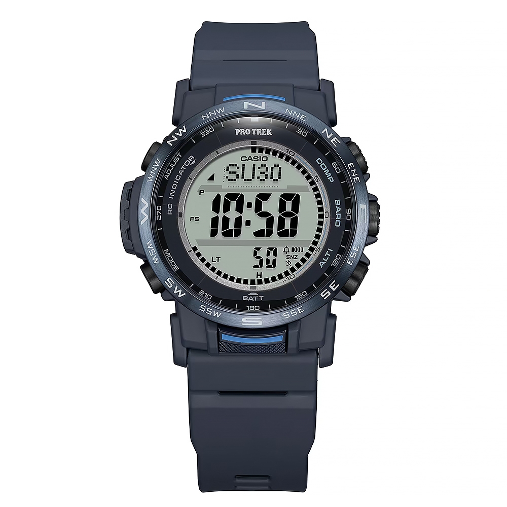 CASIO 卡西歐 PROTREK 戶外多功能太陽能電波手錶 登山錶 氣壓高度溫度 PRW-35Y-2, , large