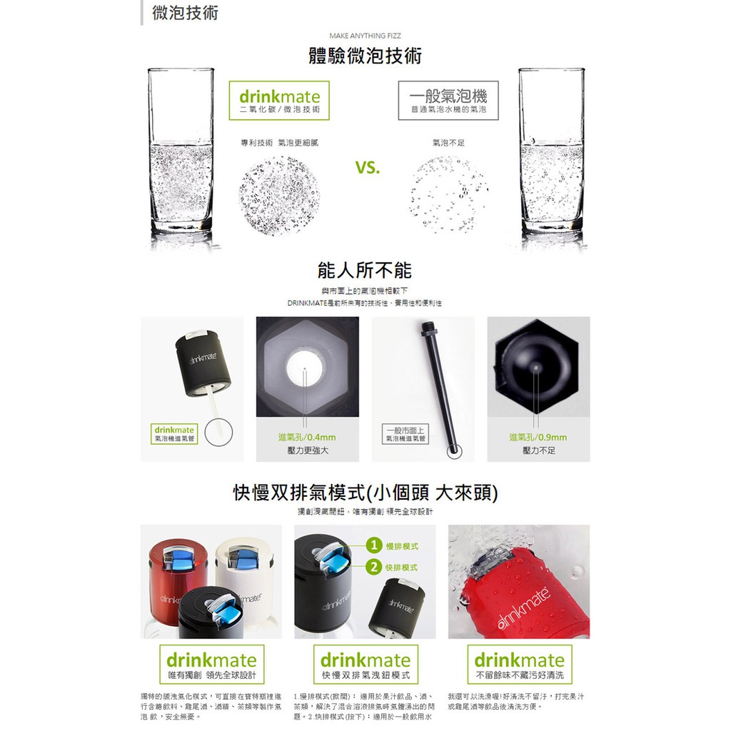 GS MALL  Drinkmate  雙氣瓶組 攜帶款氣泡水機 氣泡水機 氣泡水 氣泡機 425g 氣泡水機, , large