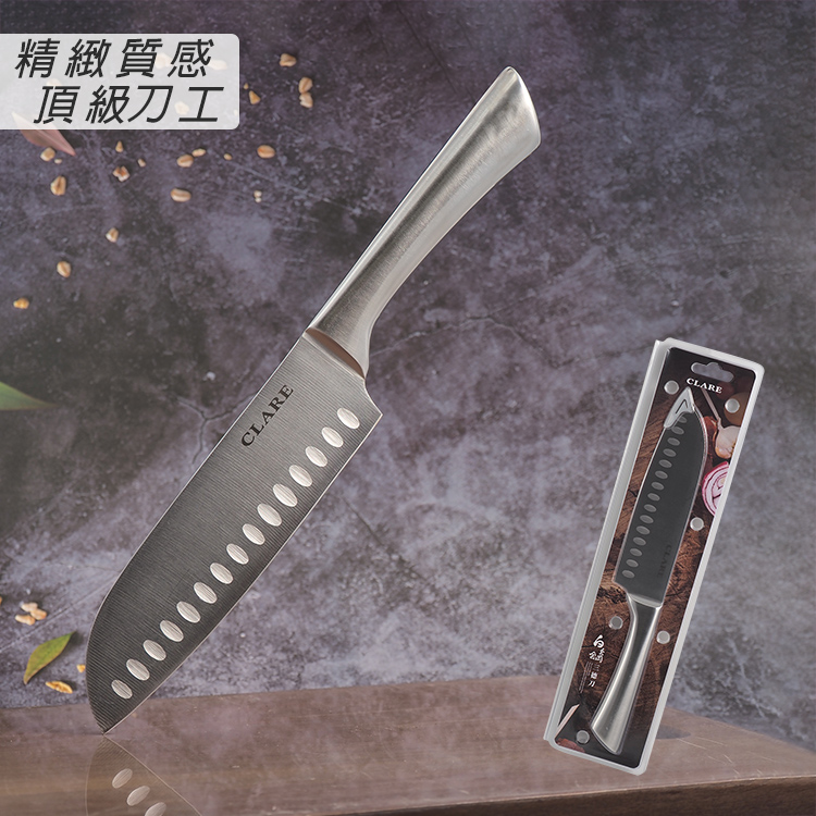 CLARE白金鋼三德刀-2支, , large