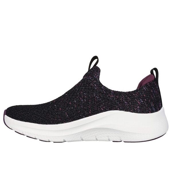 Kixpress-Skechers Arch Fit 2.0 女 運動休閒鞋 舒適 百搭 黑 紫 [150321BKPR], , large