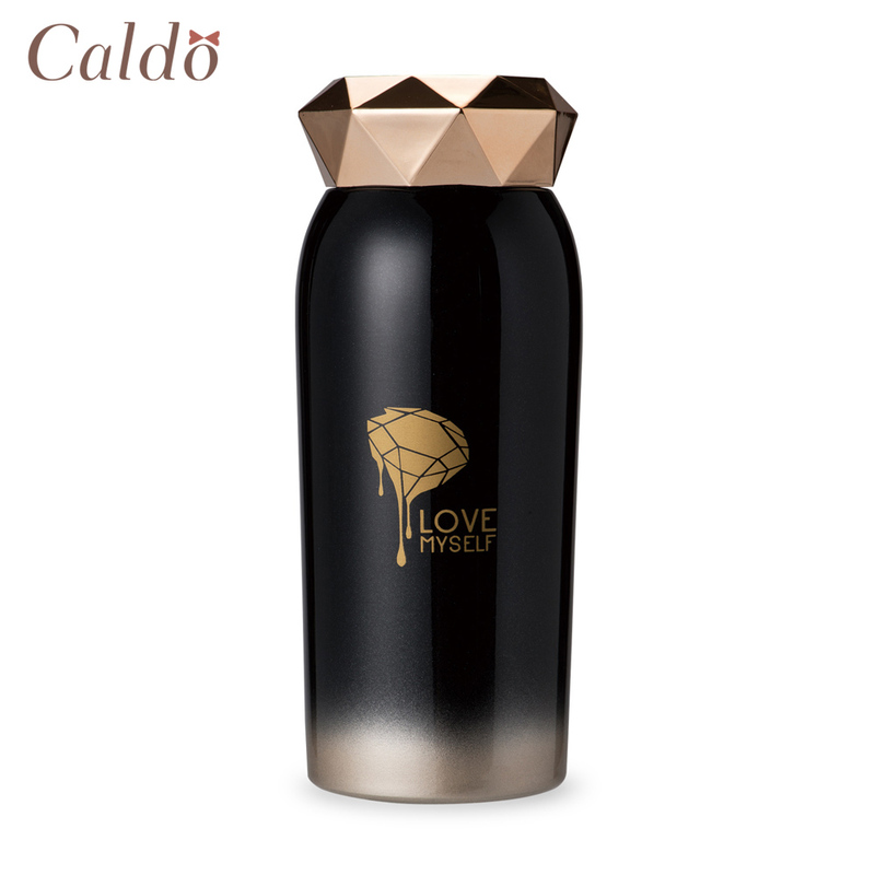 [ Caldo卡朵 ] 閃閃惹愛造型不鏽鋼保溫瓶 300ml  -  黑, , large