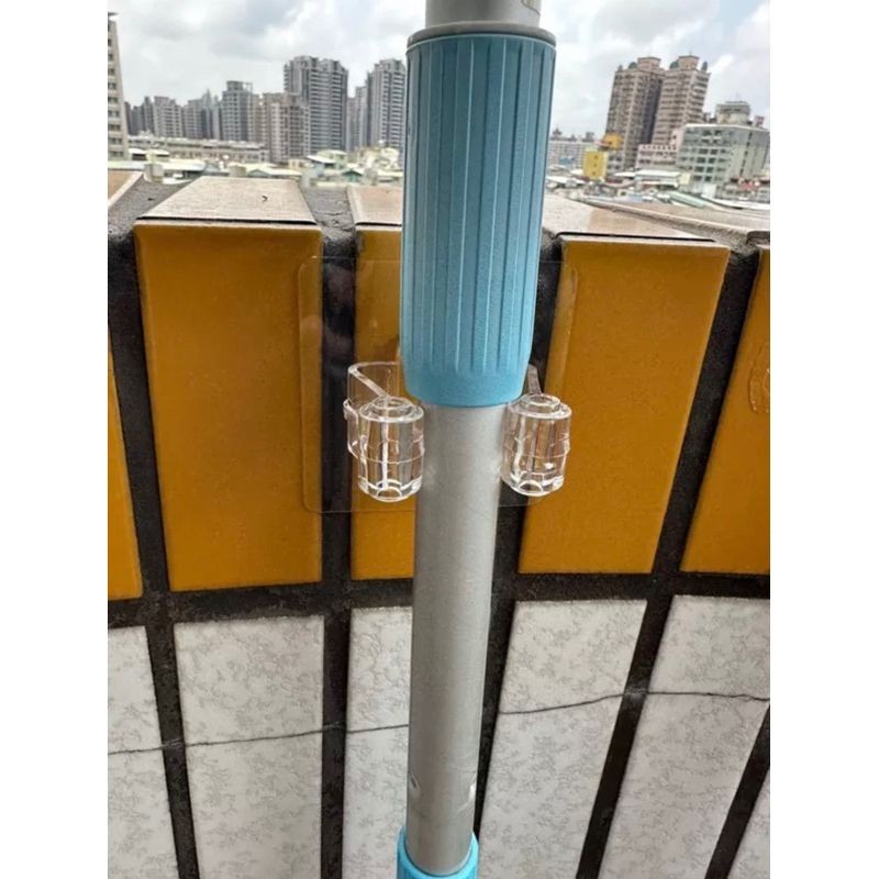 [熊好貼國際]拖把架 掃把架 好神拖(全透明)不殘膠不損磁磚 粗糙不平整光滑牆面皆可貼（超黏貼）平滑面(重覆貼)掛鈎, , large