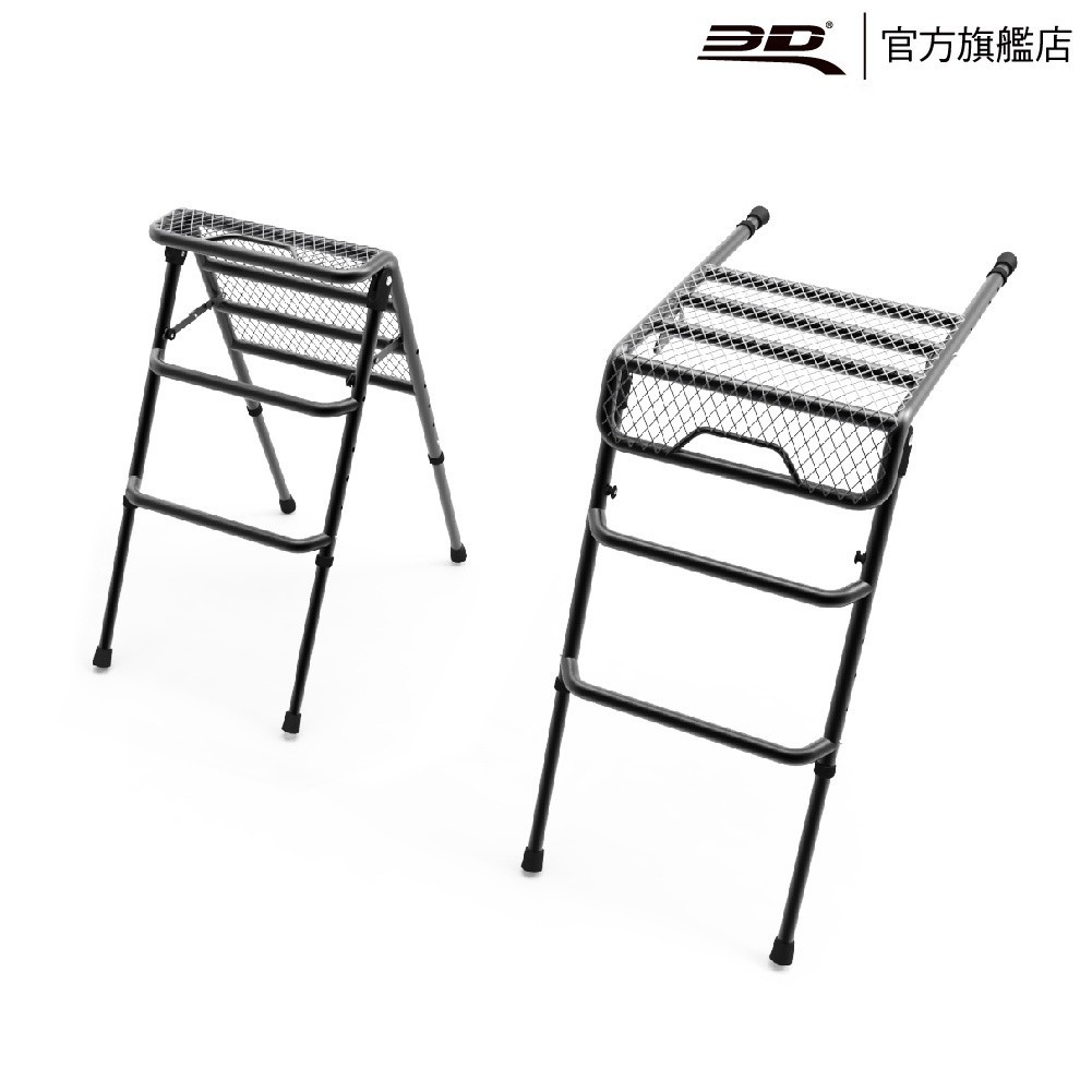 【3D OUTDOOR】多功能輪胎梯架(黑/軍綠/沙色) 買就送專用收納袋, , large