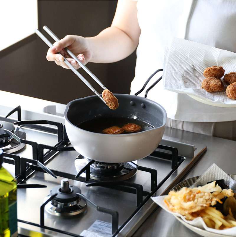 【CB JAPAN】copan系列 Aggta 刻度油炸平底深鍋 20cm, , large