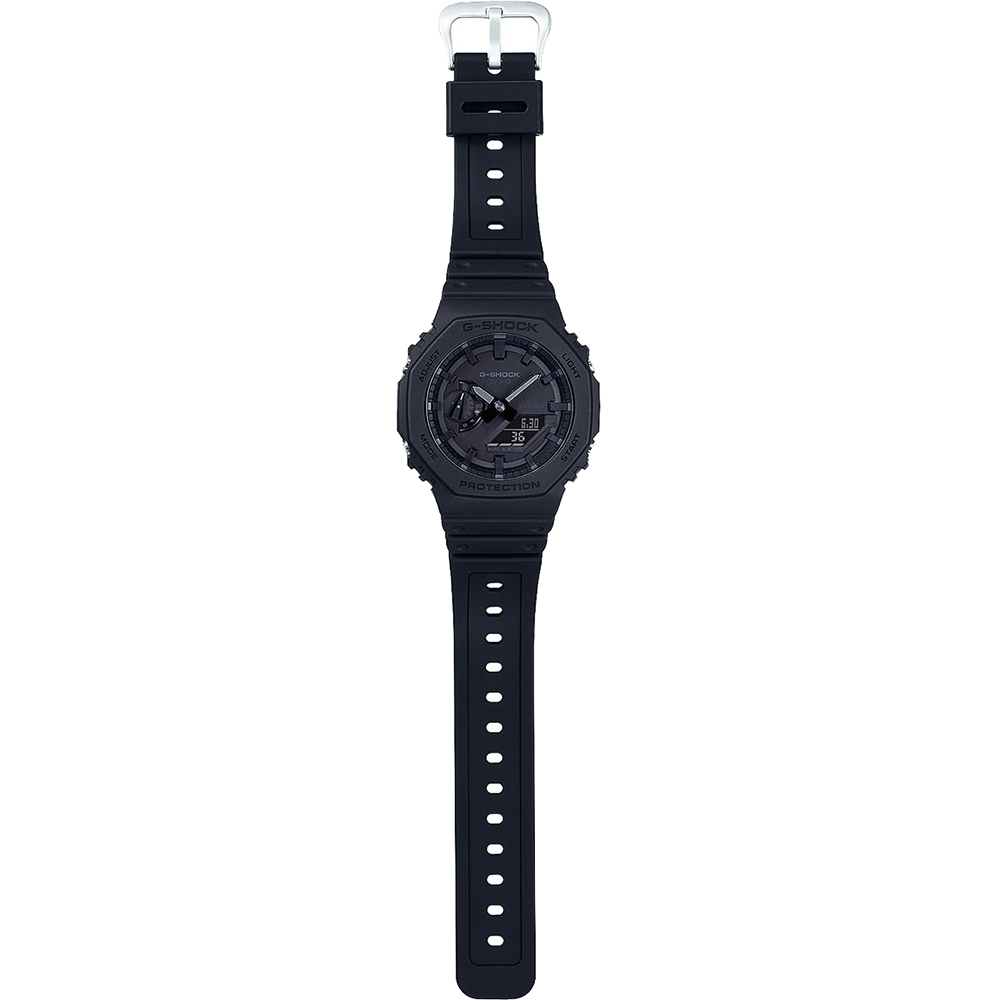 CASIO 卡西歐 G-SHOCK 街頭軍事系列 八角 電子錶-黑 GA-2100-1A1, , large