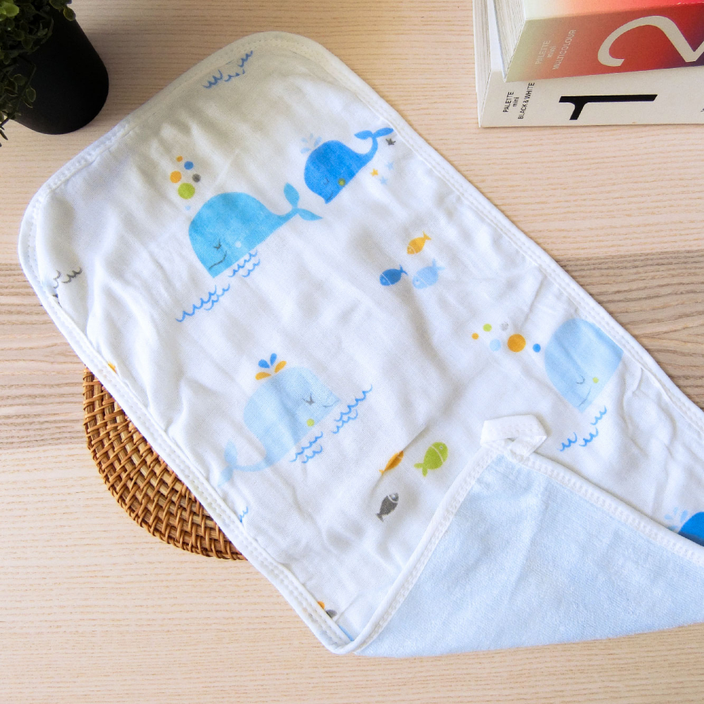 [Kaimei Cotton Industry] 6 in the group, random and excellent, MIT made in Taiwan, top-quality bamboo fiber cotton gauze children's towel, children's towel, soft and skin-friendly, 25x50cm, various prints, , large