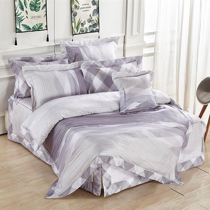 FITNESS_100%純天絲頂級60S雙人七件式床罩組-魅斑, , large