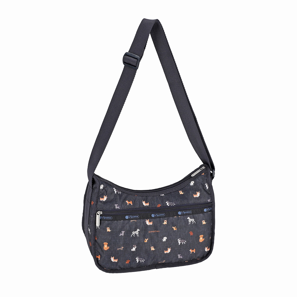 Lesportsac Classic Hobo 經典斜背包 側背包 旅用通勤包 送禮 禮物 推薦 女包(像素小狗), , large