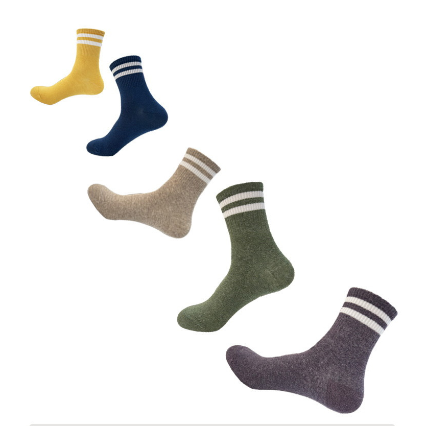 【BVD】3/4雙條直角女襪<薑黃>B562 短襪 長襪 休閒穿搭襪, , large