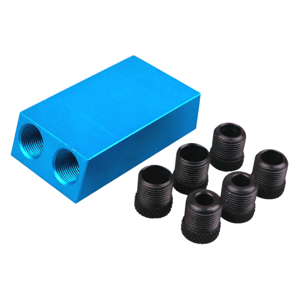 15-degree angle woodworking slanted hole locator - 7-piece set, , large