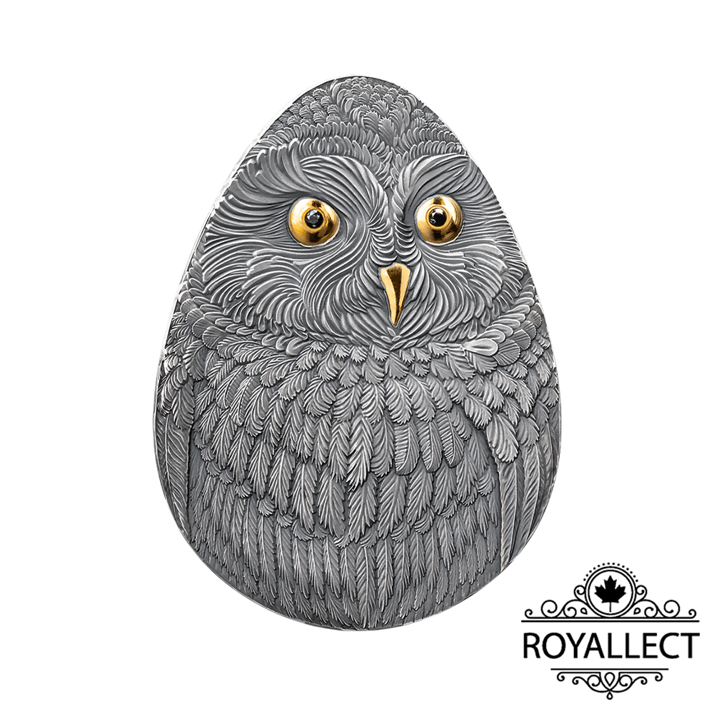 SHORT-EARED OWL Marvelous Owls 1 Oz Silver Coin 2 Dollars Niue 2024