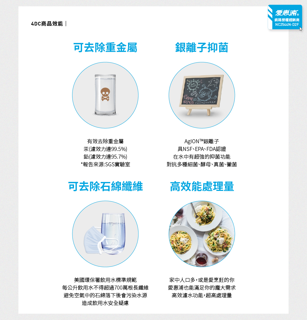 【愛惠浦】4DC活性碳濾芯(DIY更換), , large