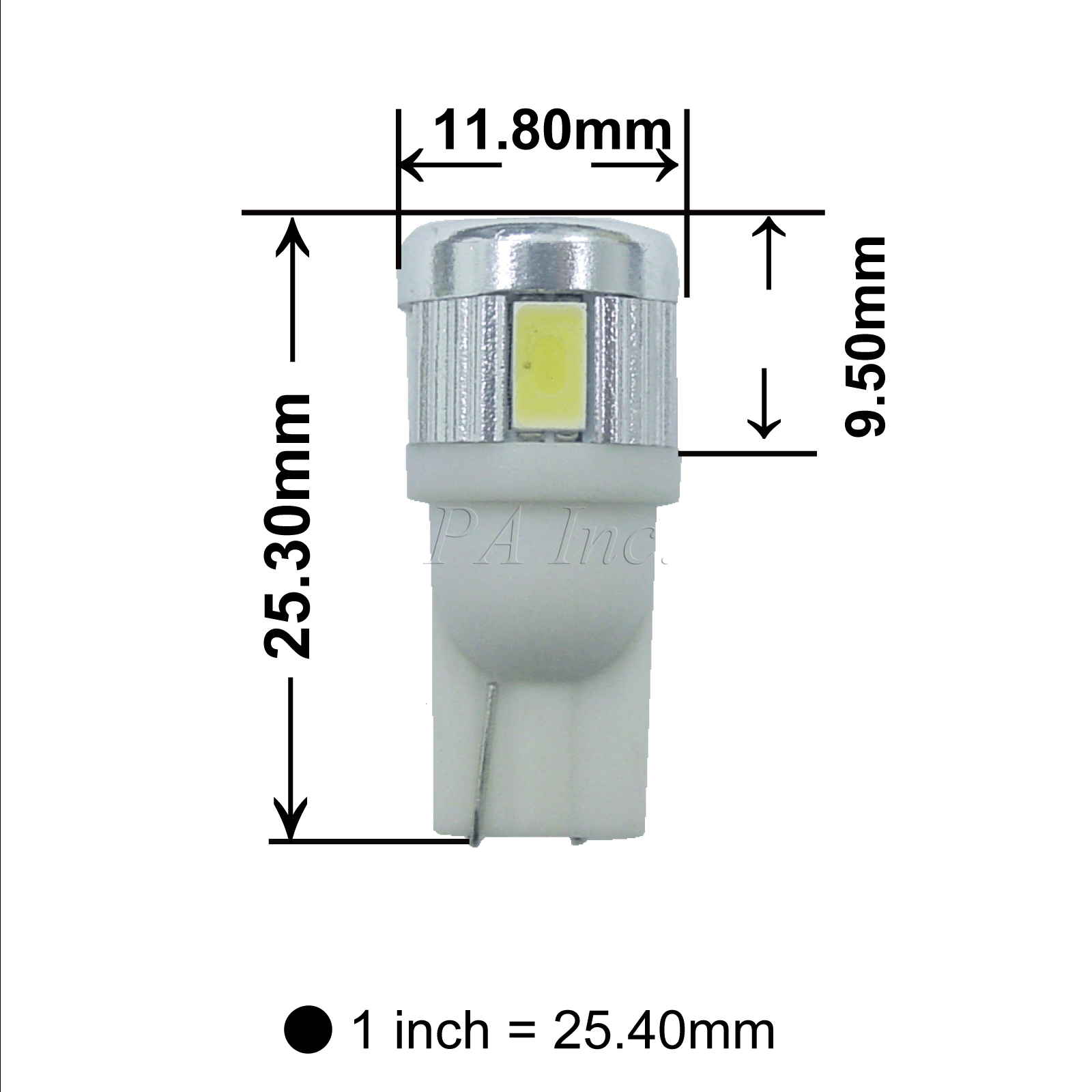 [PA LED] LED Automotive Bulb for DRL License Light Front Light Bulb Halogen, 鹵素燈色, large