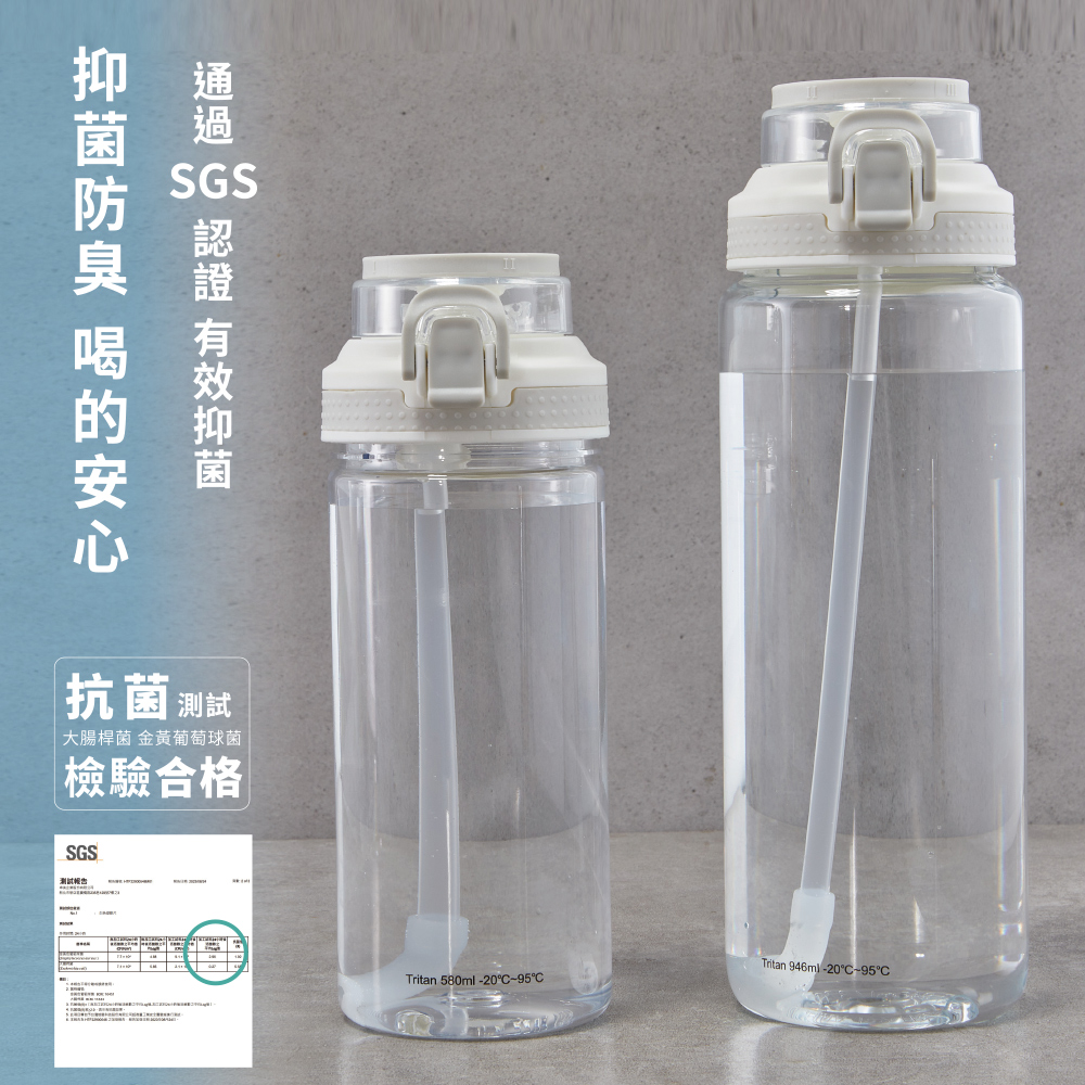 【伴佳家 】Tritan 彈蓋水壺946ml, , large