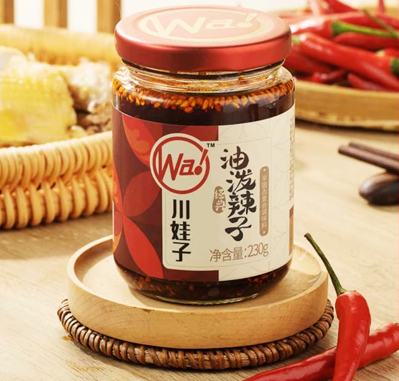 川娃子油潑辣子玻璃瓶裝230g, , large