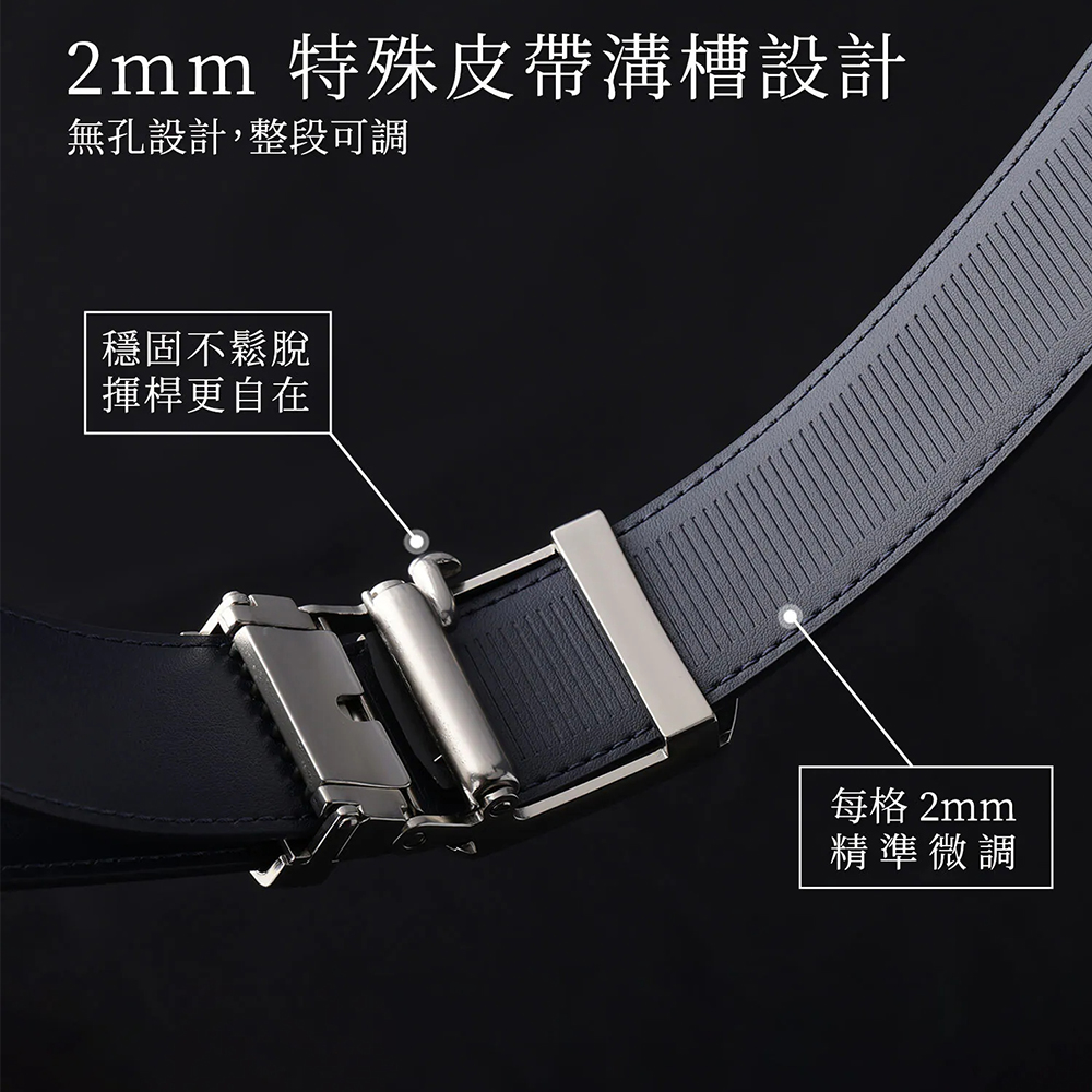 Green Golf Belt PU Glossy Navy, , large