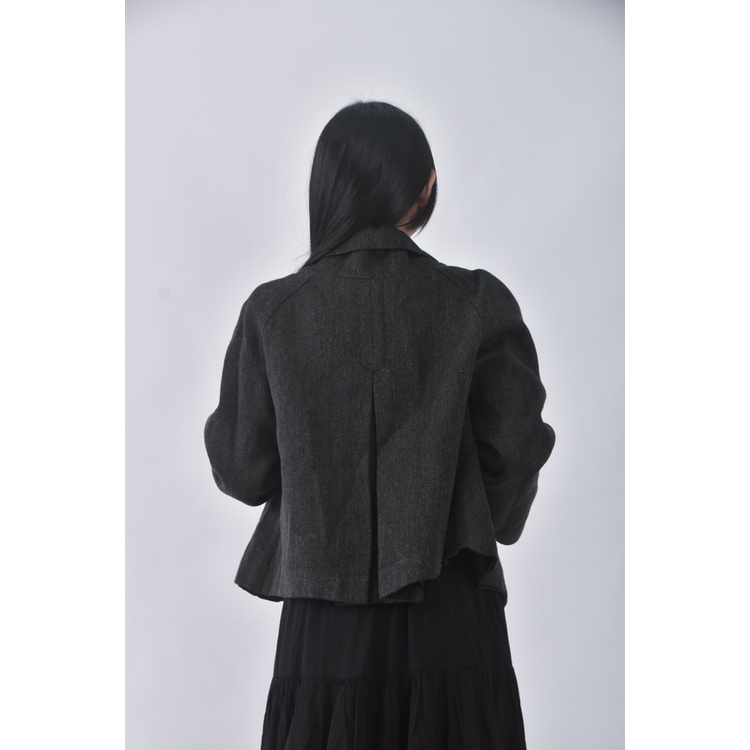 (S) 【國泰航空永續合作】imperial質感棉質灰色外套二手衣, , large