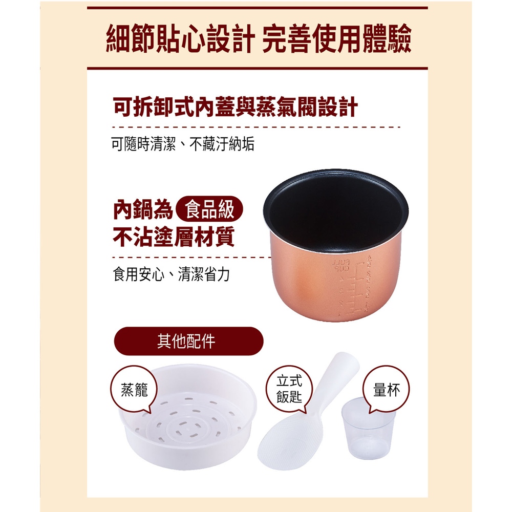 SANLUX Sanyo Taiwan 4-Cup Multifunction Microcomputer Mini Rice Cooker ECJ-04MA, , large