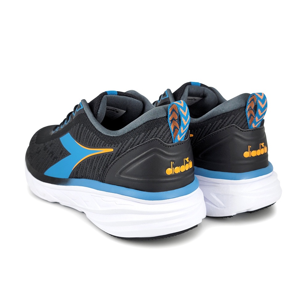 DIADORA迪亞多那 寬楦驅動跑鞋 男運動鞋 男鞋 慢跑鞋 高腳背 寬腳板 透氣 吸震 回彈 緩震 防滑 黑藍 藍白, , large