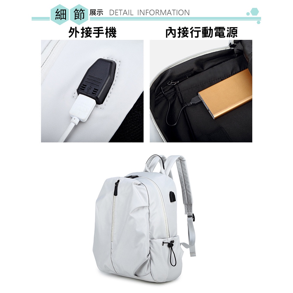 SPRING-尼龍布筆電商務後背包 輕量大容量防潑水耐磨透氣 14吋筆電防震後背包 情侶後背包 A4尼龍後背包-多色, , large