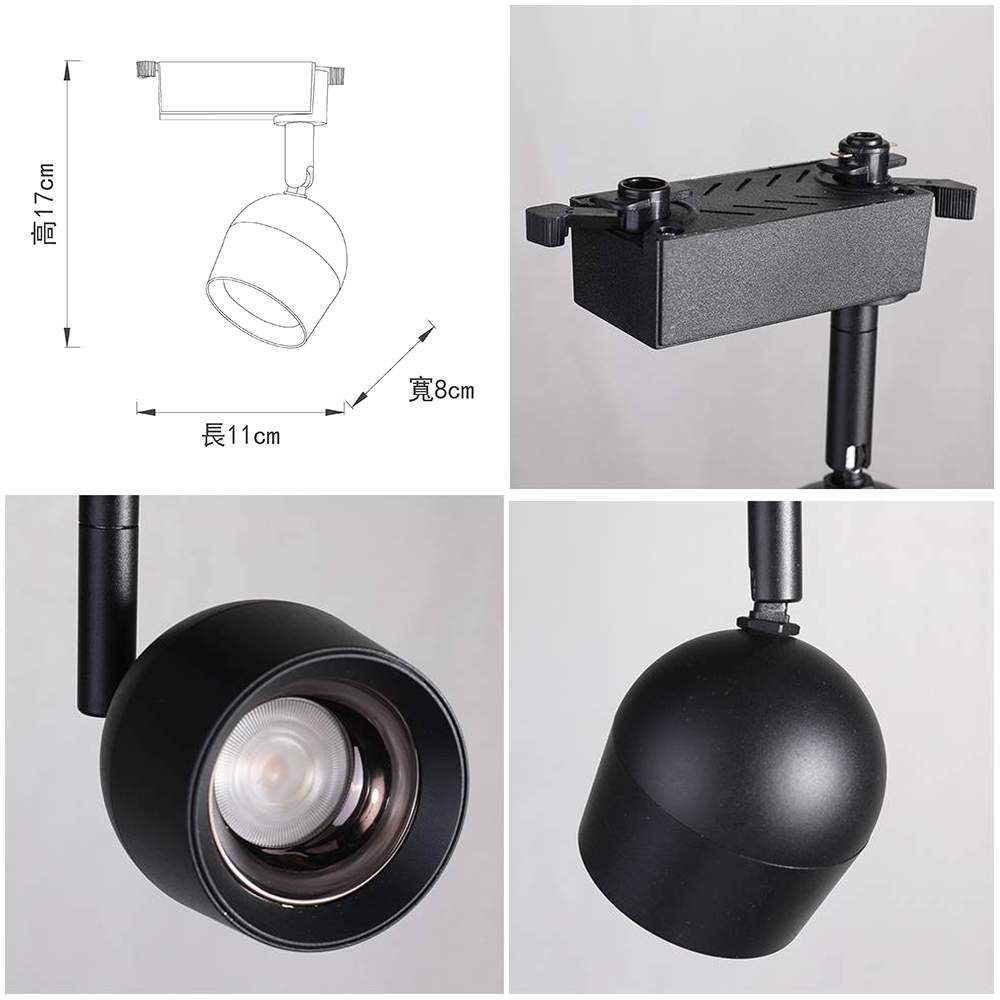 【卡米達】15W LED 軌道燈 黃光(CA1924BK-3000K), , large
