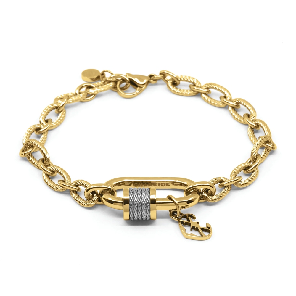 CHARRIOL 夏利豪 Forever Lock 鋼索手鍊 06-404-1139-29
