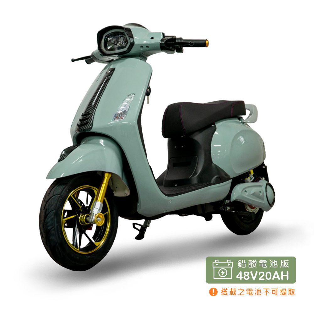 【向銓】 Mini Hero 微型電動二輪車 PEG-082 /鑛達 小偉士 青石綠 (鉛酸電池版/電動自行車)